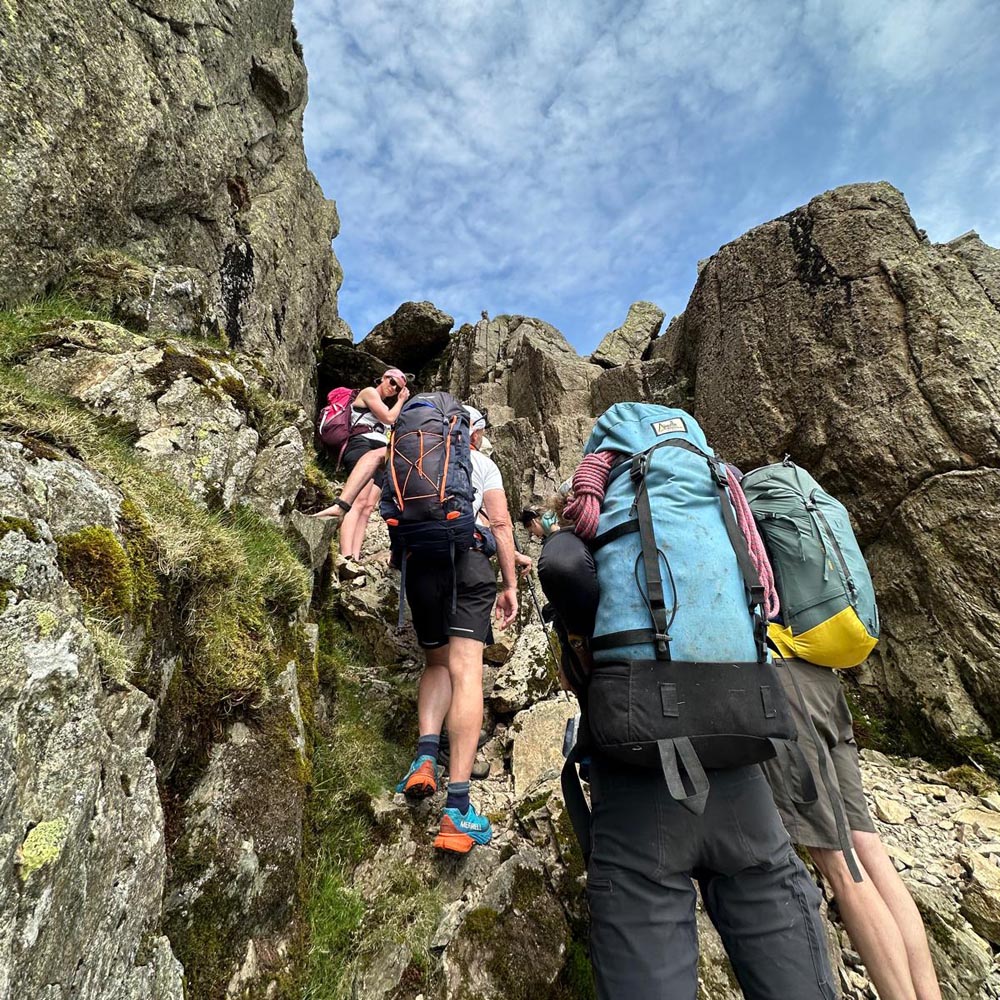 Guided Group Hike: Bowfell & Esk Pike from Langdale, Lake District | Out And Back Coaching